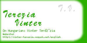 terezia vinter business card